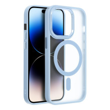 „iPhone 16 PRO MAX“ matinis „Mag“ dėklas, suderinamas su „MagSafe“, mėlynas „iPhone 16 PRO MAX“ matinis „Mag“ dėklas, suderinamas su „MagSafe“, mėlynas