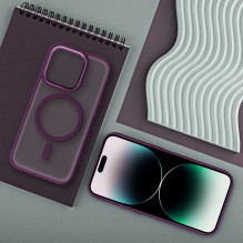 „iPhone 17 AIR“ matinis „Mag“ dėklas, suderinamas su „MagSafe“, raudonas „iPhone 17 AIR“ matinis „Mag“ dėklas, suderinamas su „MagSafe“, raudonas