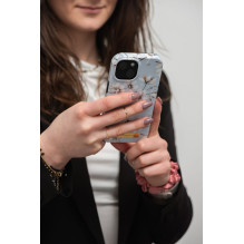 Case for iPhone 15 PLUS Forcell F-Protect compatible with MagSafe spring flowers
