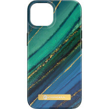 Case for iPhone 15 PLUS Forcell F-Protect Mirage compatible with Magsafe jade marble Case for iPhone 15 PLUS Forcell F-Protect Mirage compatible with Magsafe jade marble