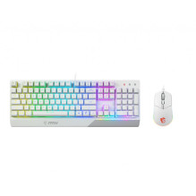 MSI Vigor GK30 Combo USB QWERTY Keyboard + Mouse GM11 White
