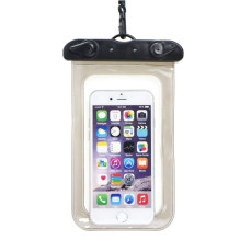Waterproof bag for mobile phone with plastic closing black Waterproof bag for mobile phone with plastic closing black