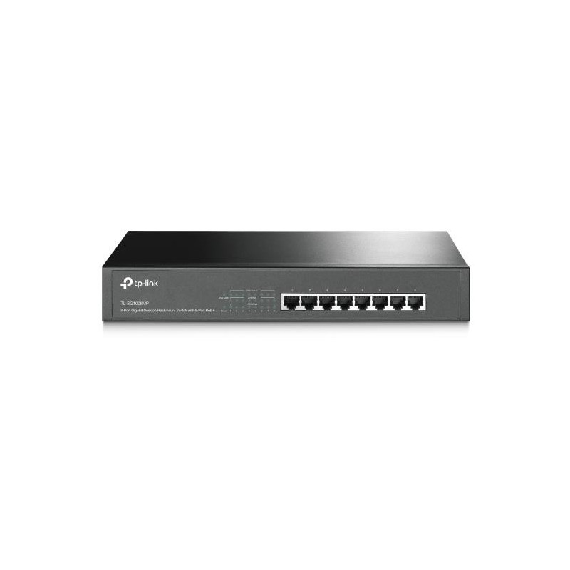 TP-Link TL-SG1008MP Unmanaged Gigabit Ethernet (10 / 100 / 1000) Power over Ethernet (PoE) 1U Black