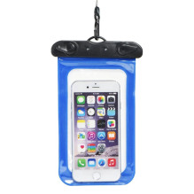 Waterproof bag for mobile phone with plastic closing blue Waterproof bag for mobile phone with plastic closing blue