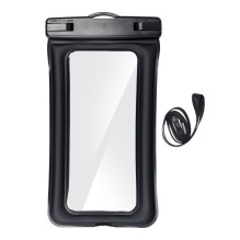Waterproof bag for mobile phone with plastic closing AIRBAG black Waterproof bag for mobile phone with plastic closing AIRBAG black