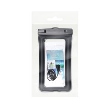 Waterproof bag for mobile phone with plastic closing AIRBAG black Waterproof bag for mobile phone with plastic closing AIRBAG black