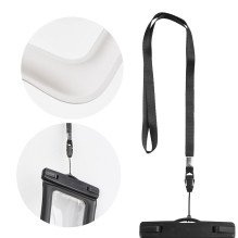 Waterproof bag for mobile phone with plastic closing AIRBAG creamy white Waterproof bag for mobile phone with plastic closing AIRBAG creamy white
