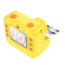 Skaitmeninis vaikų fotoaparatas su spausdintuvu Hoco 1MP 2,0" HD Ready DV200 geltonas