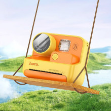 Skaitmeninis vaikų fotoaparatas su spausdintuvu Hoco 1MP 2,0" HD Ready DV200 geltonas