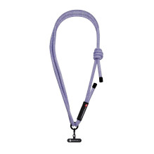 FORCELL F-DESIGN S10X165 crossbody phone lanyard with adjustable length (max 82,5cm in the loop) gray purple FORCELL F-DESIGN S10X165 crossbody phone lanyard with adjustable length (max 82,5cm in the loop) gray purple