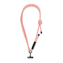 FORCELL F-DESIGN S10X165 crossbody phone lanyard with adjustable length (max 82,5cm in the loop) pink white FORCELL F-DESIGN S10X165 crossbody phone lanyard with adjustable length (max 82,5cm in the loop) pink white