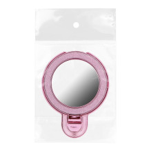 Telefono stovas CIRCLE MIRROR - priklijuojamas - rožinis