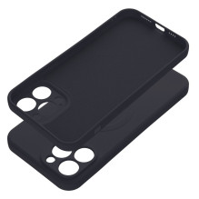 „iPhone 13 PRO MAX“ silikoninis dėklas, suderinamas su „MagSafe“, juodas „iPhone 13 PRO MAX“ silikoninis dėklas, suderinamas su „MagSafe“, juodas