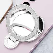 Telefono laikiklis CIRCLE MIRROR - priklijuojamas - sidabrinis Telefono laikiklis CIRCLE MIRROR - priklijuojamas - sidabrinis