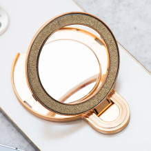 Telefono stovas CIRCLE MIRROR - priklijuojamas - auksinis Telefono stovas CIRCLE MIRROR - priklijuojamas - auksinis