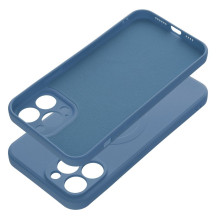 „iPhone 13 PRO MAX“ silikoninis dėklas, suderinamas su „MagSafe“, mėlynas