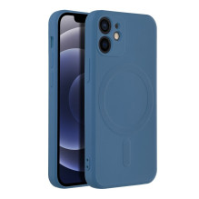 Case for iPhone 12 MINI Silicone Mag Cover compatible with MagSafe blue