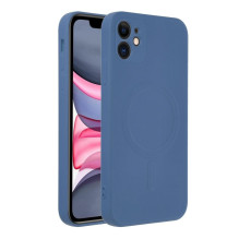 Case for iPhone 11 Silicone Mag Cover compatible with MagSafe blue