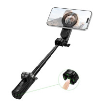 Gyvas stovas Hoco su magnetiniu ir universaliu laikikliu bei nuotolinio valdymo pultu K27 PRO, juodas