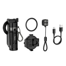 Live stand Hoco with magnetic and universal hilder with remote control K27 PRO czarny