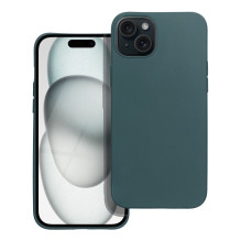iPhone 15 PLUS dėklas, matinis, tamsiai žalias iPhone 15 PLUS dėklas, matinis, tamsiai žalias