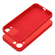 Case for iPhone 13 MINI Silicone Mag Cover compatible with MagSafe red
