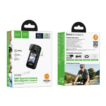 Sports camera Hoco 1,47" IPS 2K / 15fps Wi-Fi DV105 black