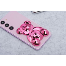 Phone stand BEAR - stick-on - pink Phone stand BEAR - stick-on - pink
