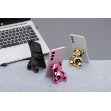 Phone stand BEAR - stick-on - pink Phone stand BEAR - stick-on - pink
