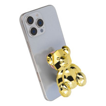 Phone stand BEAR - stick-on - gold Phone stand BEAR - stick-on - gold