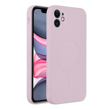 „iPhone 11“ silikoninis dėklas, suderinamas su „MagSafe“, rožinis „iPhone 11“ silikoninis dėklas, suderinamas su „MagSafe“, rožinis
