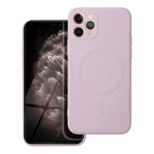 „iPhone 11 PRO“ silikoninis dėklas, suderinamas su „MagSafe“, rožinis „iPhone 11 PRO“ silikoninis dėklas, suderinamas su „MagSafe“, rožinis