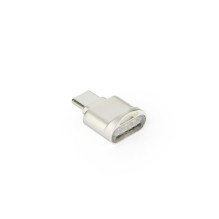 Kortelių skaitytuvas „MicroSD“, skirtas C tipo, sidabrinis