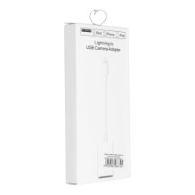 Adapteris OTG USB A (lizdas) į Lightning (kištukas), baltas Adapteris OTG USB A (lizdas) į Lightning (kištukas), baltas