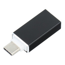 Adapteris OTG USB A 3.0 (lizdas) į Type-C (vyras), juodas Adapteris OTG USB A 3.0 (lizdas) į Type-C (vyras), juodas
