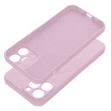 Case for iPhone 13 PRO MAX Silicone Mag Cover compatible with MagSafe pink