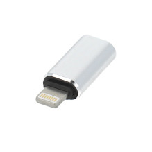 Adapter Type C (female) to Lightning (male) silver Adapter Type C (female) to Lightning (male) silver