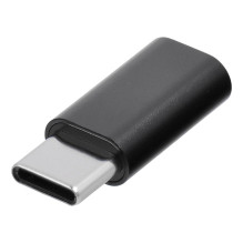 Adapter Micro USB to Type C Blue Star - black Adapter Micro USB to Type C Blue Star - black