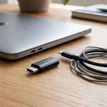 Adapter Micro USB to Type C Blue Star - black Adapter Micro USB to Type C Blue Star - black