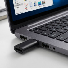 Adapter Micro USB to Type C Blue Star - black Adapter Micro USB to Type C Blue Star - black