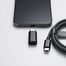 Adapter Micro USB to Type C Blue Star - black Adapter Micro USB to Type C Blue Star - black