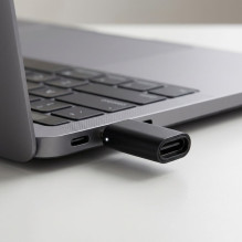 Adapter Micro USB to Type C Blue Star - black Adapter Micro USB to Type C Blue Star - black
