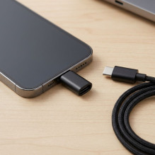 Adapter Type C to Lightning Blue Star - black Adapter Type C to Lightning Blue Star - black