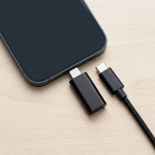 Adapter Type C to Lightning Blue Star - black Adapter Type C to Lightning Blue Star - black
