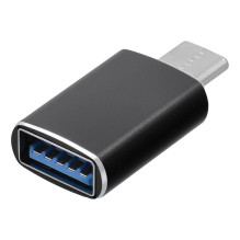 Adapter USB A 3.0 to Type C Blue Star - black Adapter USB A 3.0 to Type C Blue Star - black