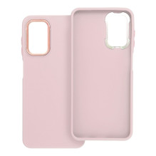 „Samsung A13 4G Frame“ dėklas, rausvos spalvos „Samsung A13 4G Frame“ dėklas, rausvos spalvos