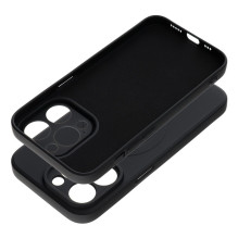 Case for iPhone 14 PRO Silicone Mag Cover compatible with MagSafe black
