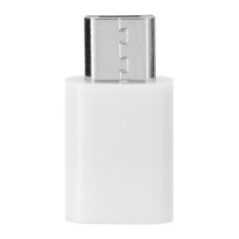 C tipo adapteris į Micro USB, mėlyna žvaigždė, balta C tipo adapteris į Micro USB, mėlyna žvaigždė, balta