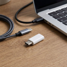 Adapter Type C to Micro USB Blue Star - white Adapter Type C to Micro USB Blue Star - white