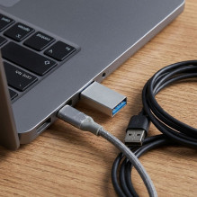 Adapter USB A 3.0 to Type C Blue Star - white Adapter USB A 3.0 to Type C Blue Star - white